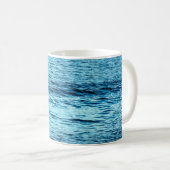 Blue water wave abstract backgroundabstract, aqua; koffiemok (Voorkant rechts)