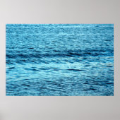 Blue water wave abstract backgroundabstract, aqua; poster (Voorkant)