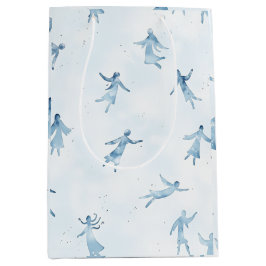 Blue Watercolor Abstract Silhouettes Medium Cadeauzakje