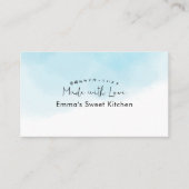 Blue Watercolor Bakery Rewards Loyalty Visitekaartje (Voorkant)