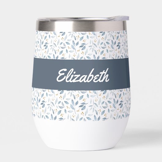 Blue Watercolor Botanical Pattern Name (Links)