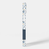 Blue Watercolor Botanical Pattern Name Case-Mate iPhone Case (Achterkant / Rechts)