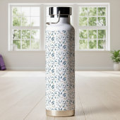 Blue Watercolor Botanical Pattern  Waterfles