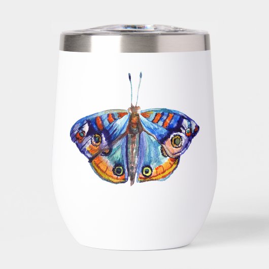 Blue Watercolor Butterfly Art (Voorkant)