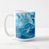 Blue Watercolor Coffee Mug Koffiemok (Links)