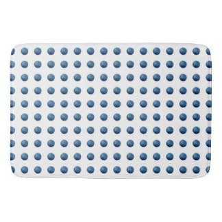 Blue watercolor dots badmat