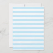 Blue Watercolor Elephant Baby shower Boy Bedankkaart (Achterkant)