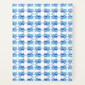 Blue Watercolor Floral Personalized Planner (Achterkant)