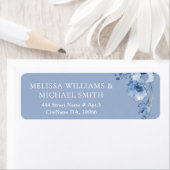 Blue Watercolor Flower |  Wedding Etiket (Insitu)