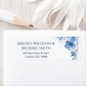 Blue Watercolor Flower | Wedding Etiket (Insitu)
