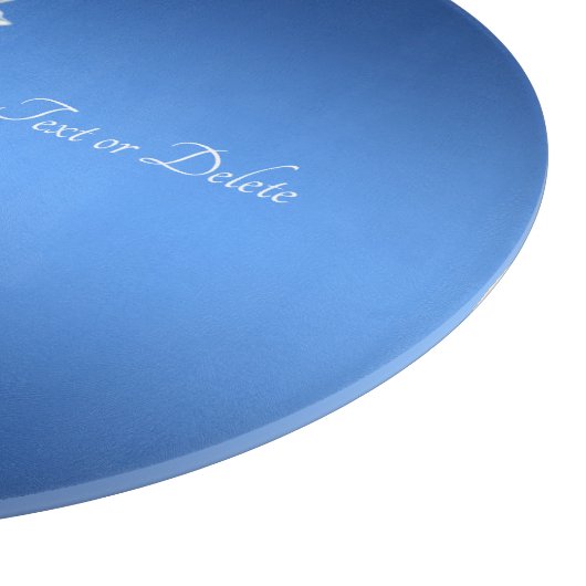 Blue Watercolor Flowers Cutting Board Snijplank (Hoek)