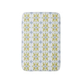 Blue Watercolor French Country Lemon Badmat (Voorkant Verticaal)