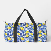 Blue Watercolor Lemon Pattern  Plunjezak (Voorkant)