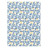 Blue Watercolor Lemon Tafelkleed (Voorkant)