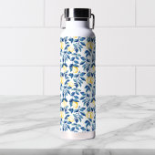 Blue Watercolor Lemon Waterfles