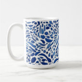 Blue Watercolor Paints Koffiemok (Links)