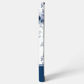 Blue Watercolor Roses MagSafe Tough Samsung Galaxy Hoesje (Linkerkant)