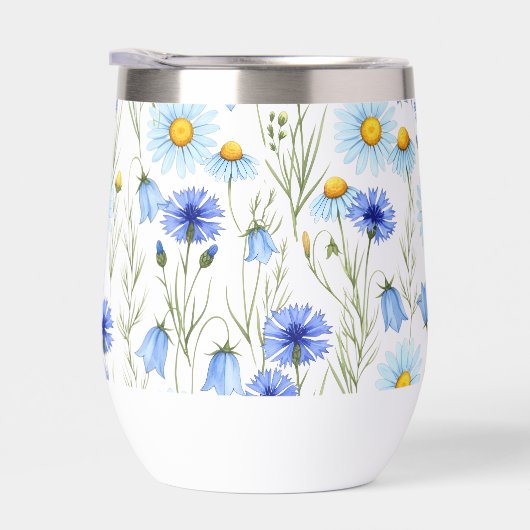 Blue Watercolor Wildflower (Rechts)