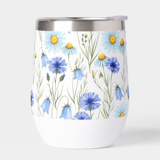 Blue Watercolor Wildflower (Links)