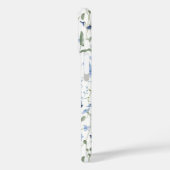 Blue Watercolor Wildflower Case-Mate iPhone Case (Achterkant / Links)