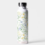 Blue Watercolor Wildflower Waterfles<br><div class="desc">This blue watercolor boho wildflower pattern would look on your 22 oz. water bottle.</div>