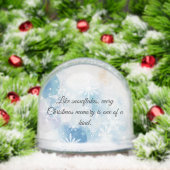 Blue Watercolor Winter Design Sneeuwbol (Kerstmis)