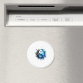 Blue Watercolor Yin and Yang Magnet (Insitu (Vaatwasser))