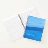 Blue watercolour tranquility notitieboek (Binnen)