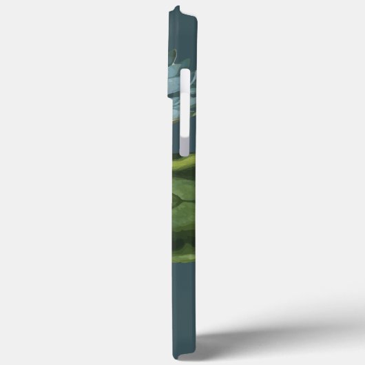 Blue Waterlily Unique Hoesje-Mate iPhone Case Case (Achterkant / Links)