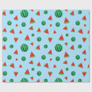 Blue Watermelon Wrapping Paper Cadeaupapier