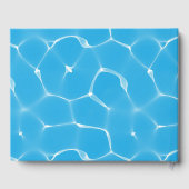 Blue Waterpool 50th Birthday Guest Book Gastenboek (Achterkant)