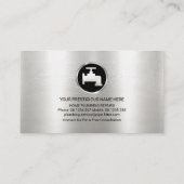 Blue Waters Plumber Silver Pipe Visitekaartje (Achterkant)