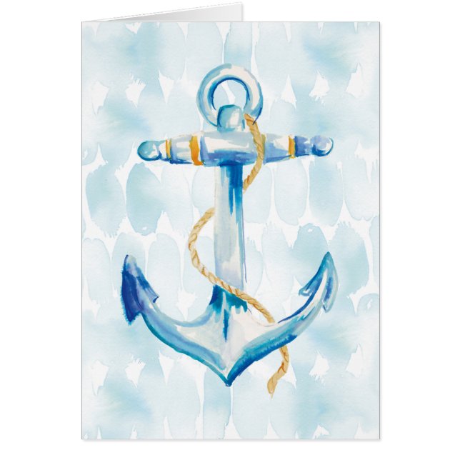 Blue Waterverf Anchor (Voorkant)