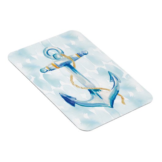 Blue Waterverf Anchor Magneet (Rechterzijde)