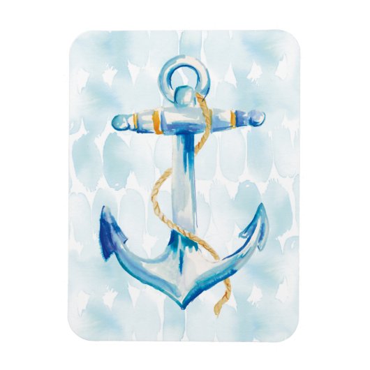 Blue Waterverf Anchor Magneet (Verticaal)