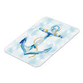 Blue Waterverf Anchor Magneet (Linkerzijde)