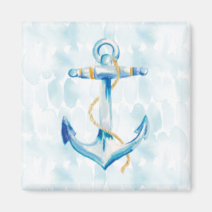 Blue Waterverf Anchor Magneet