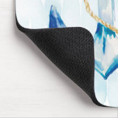 Blue Waterverf Anchor Muismat (Hoek)