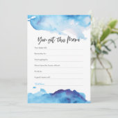Blue waterverf Baby shower Je hebt deze mama Kaart (Staand voorkant)