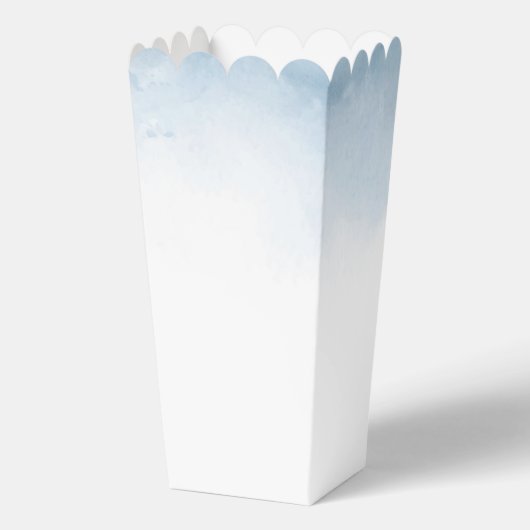 Blue Waterverf Beach Anker Nautische bruiloft Bedankdoosjes (Achterkant)