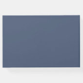 Blue Waterverf Beach Bruiloft Gastenboek (Achterkant)