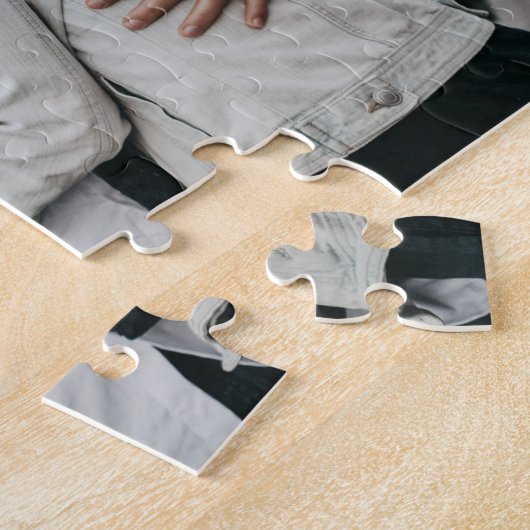 Blue waterverf Better Together Photo puzzel Legpuzzel (Zijkant)