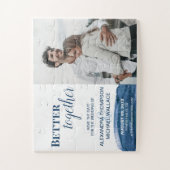 Blue waterverf Better Together Photo puzzel Legpuzzel (Verticaal)