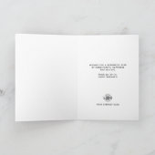 Blue Waterverf Blooms Business Happy Birthday Kaart (Binnen)