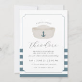 Blue waterverf Blue Marine Pet eerste verjaardag Kaart (Voorkant)