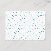 Blue waterverf Book Request Baby shower Kaart (Achterkant)