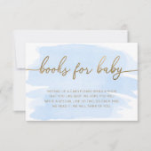 Blue Waterverf Books Request Insert Kaart (Voorkant)