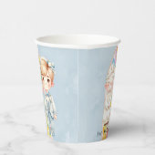 Blue Waterverf Boy 1st. communie Papieren Bekers (Rechts)