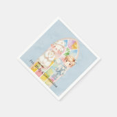 Blue Waterverf Boy 1st. communie Servet (Hoek)