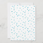 Blue waterverf Boy Baby shower uitnodiging (Achterkant)